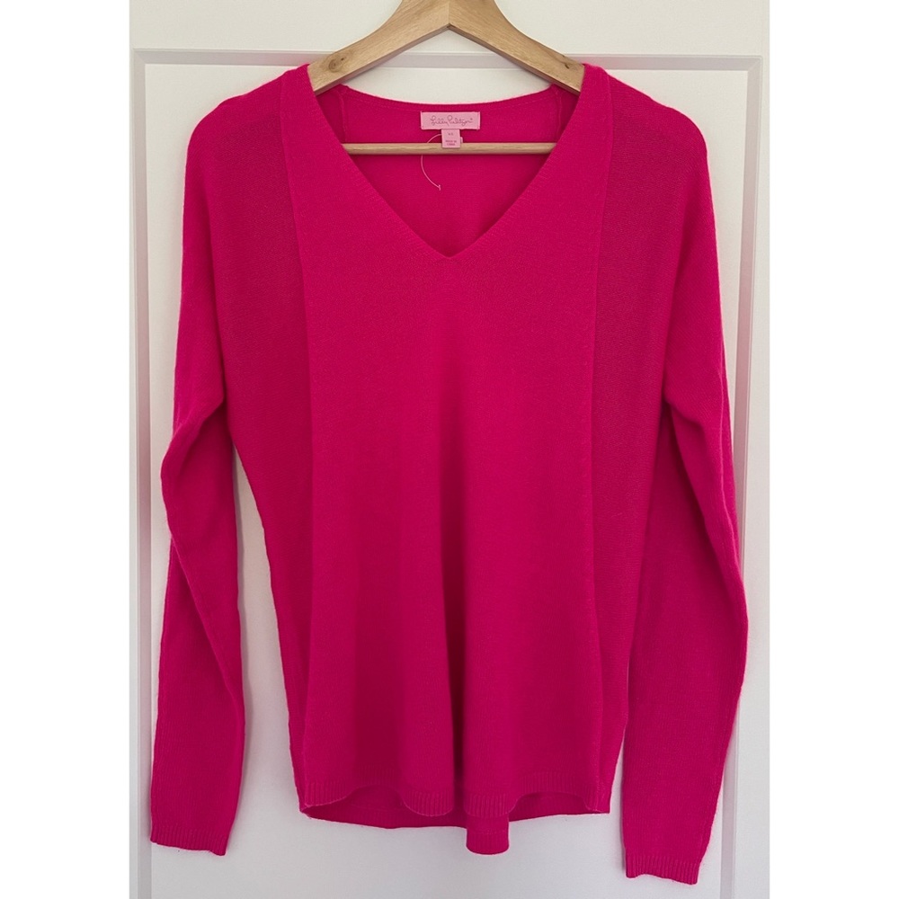 NWOT Lilly Pulitzer Hot Pink Lightweight Knit Sweater XS